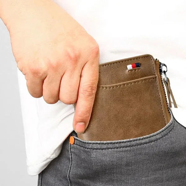 Icone™ ZippyWallet: Miesten vetoketjulompakko RFID-suojauksella