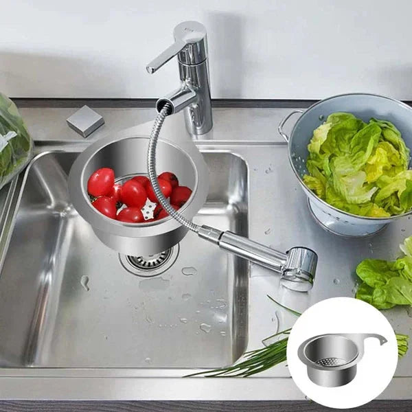 Globetrek° SinkStrainer 1+1 ILMAISEKSI: joutsenmallinen tiskialtaan sihti ruostumattomasta teräksestä