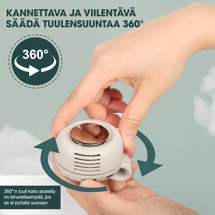 Kannettava klipsituuletin 360° säädöllä
