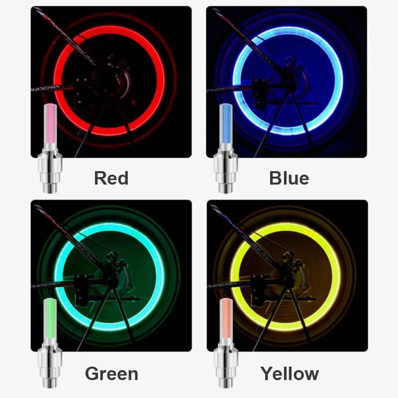 LED-venttiilivalot renkaisiin yöajoon