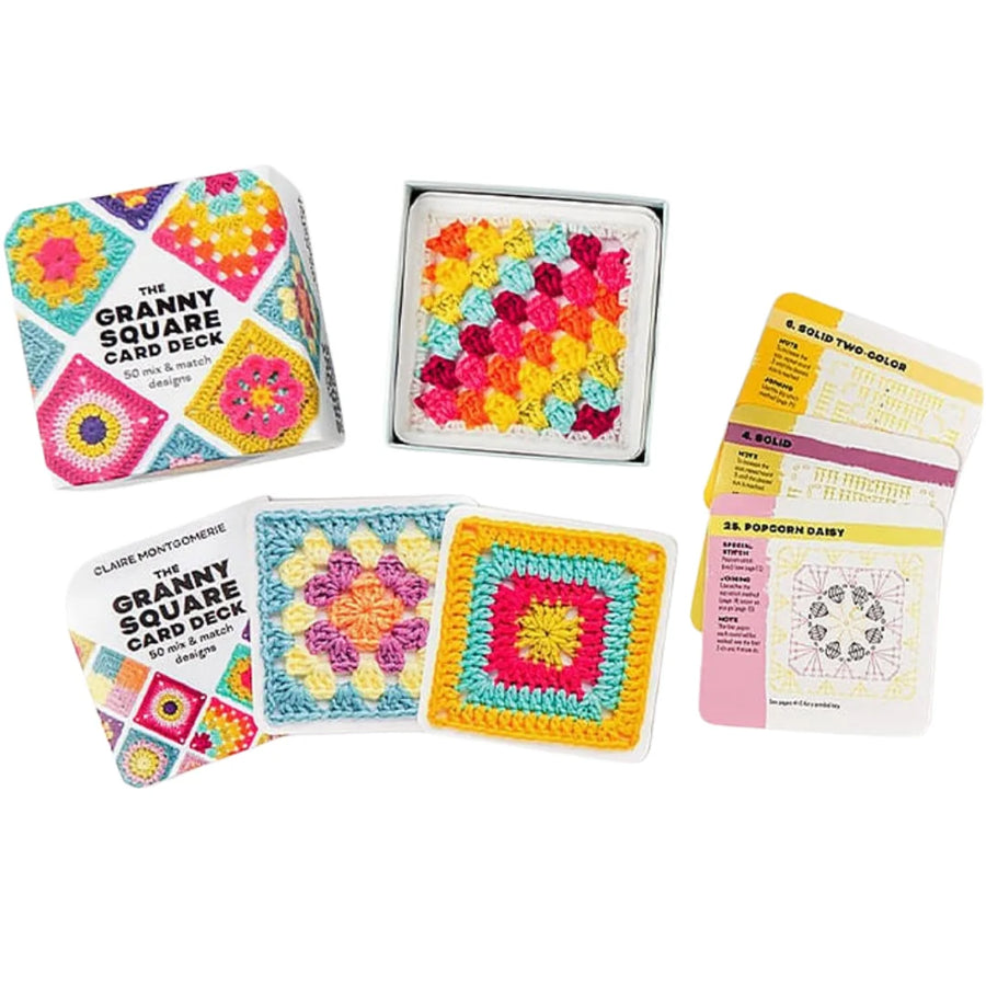 CrochetCards: Virkattujen neliöiden opaskortit – täydellinen korttisarja