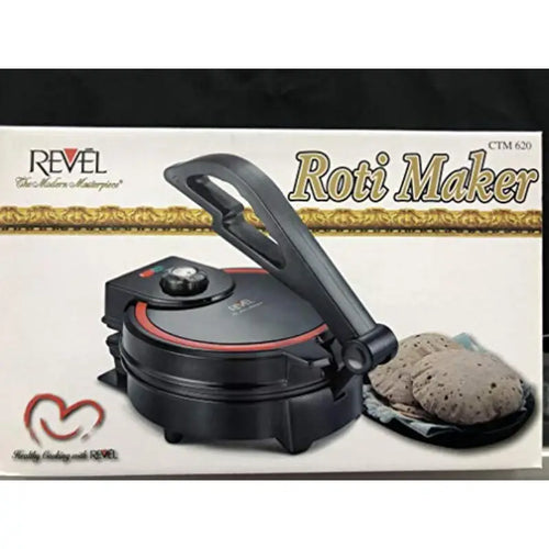 Roti CTM 620 Tortilla Flatbread Maker with Temperature Control 8Inch Black