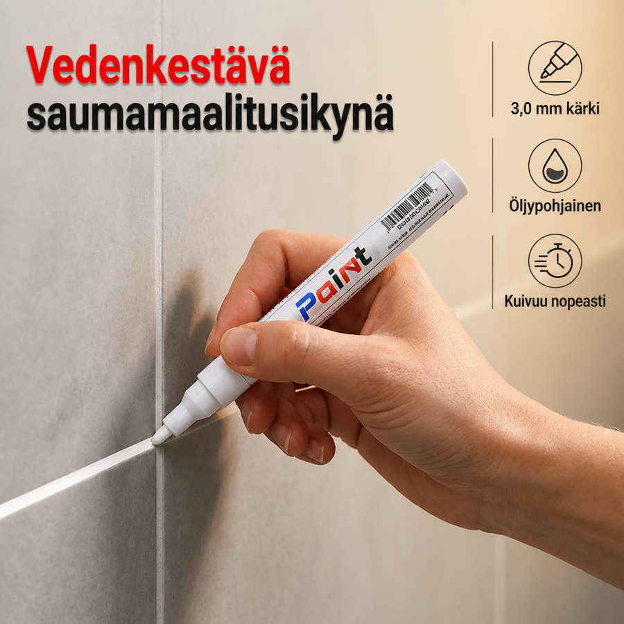 VedenkestÃ¤vÃ¤ Ã¶ljypohjainen saumakynÃ¤ laatoille